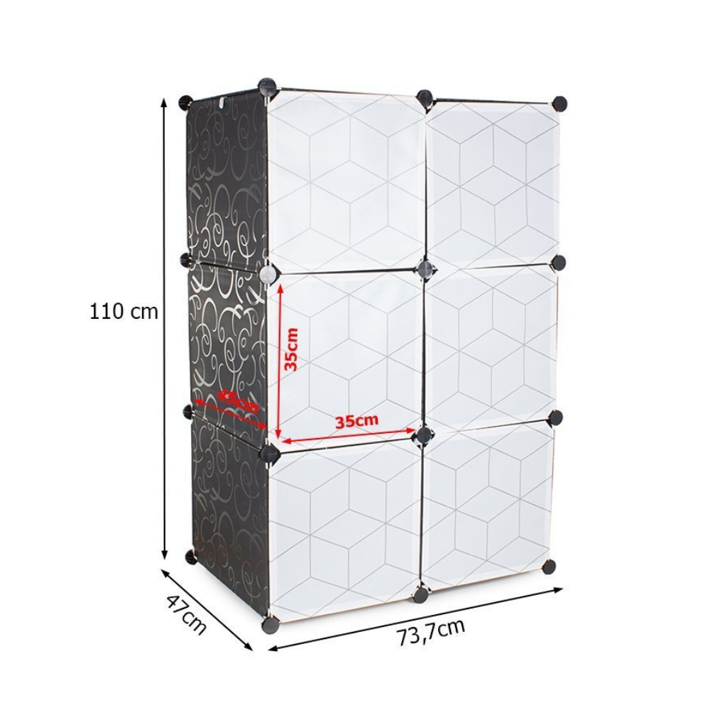 Modularer Kleiderschrank - 110 x 73 x 47 cm