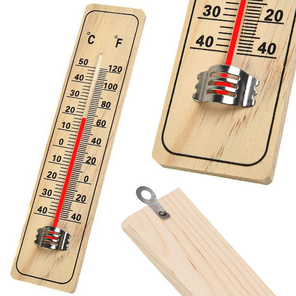 Holzhausthermometer für Außen- und Innenbereich
