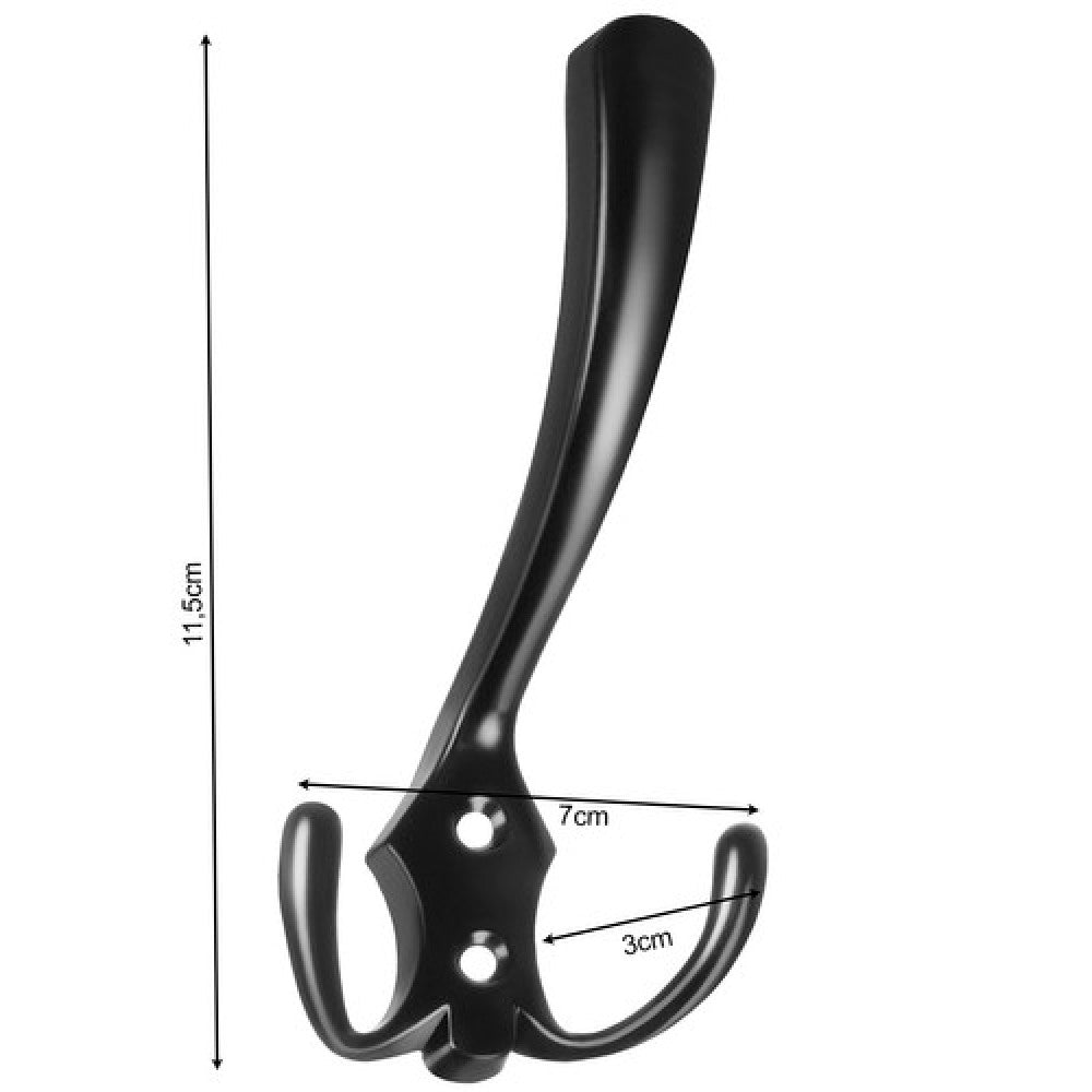 Schwarze Wandhalterung – 5er-Set
