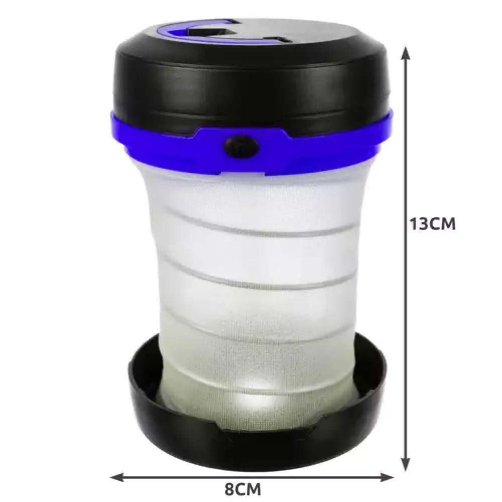 2in1 faltbare Campinglampe – blau