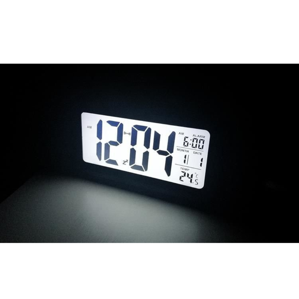 Wecker - schwarze LED-Digitaluhr 13,6x7,7cm