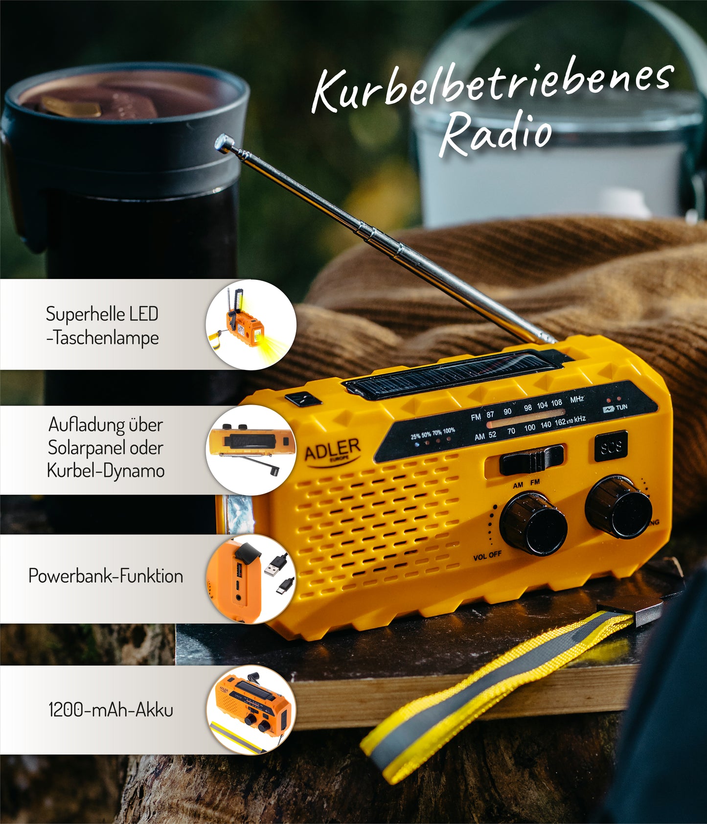 AD 1197 Kurbelbetriebenes Radio