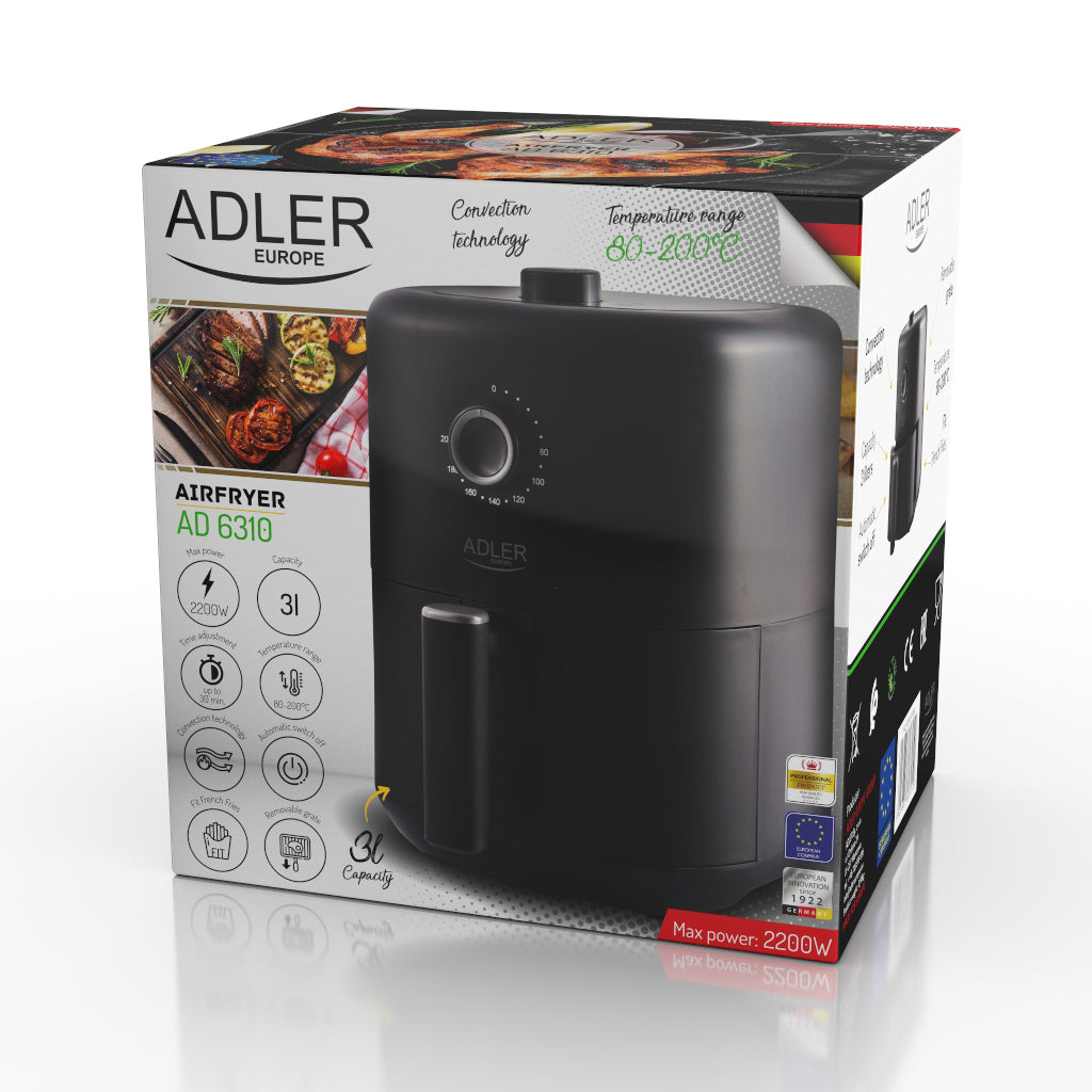 AD 6310 Heißluftfritteuse 3,0 L