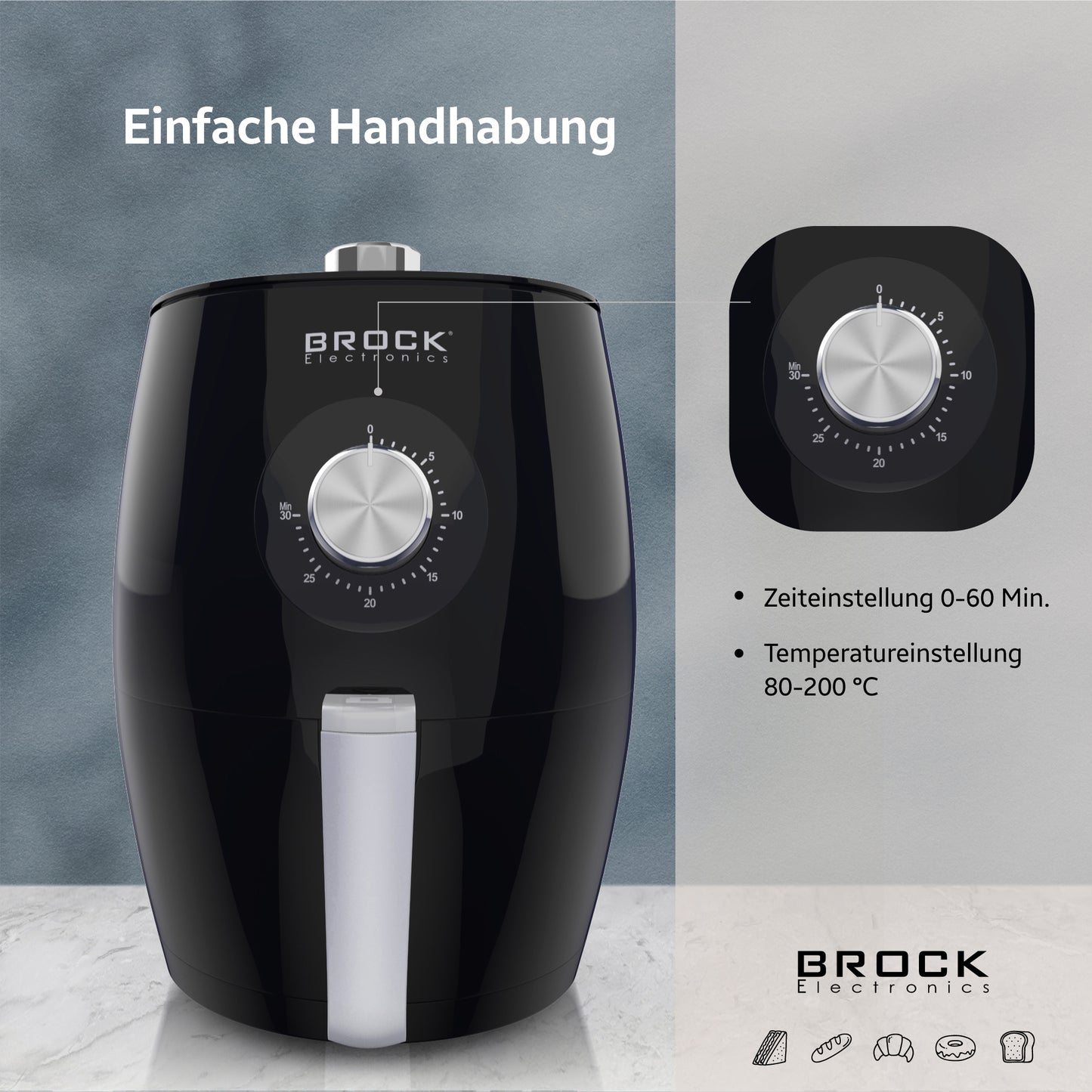 AFM 3501 BK Heißluftfritteuse 3,5L