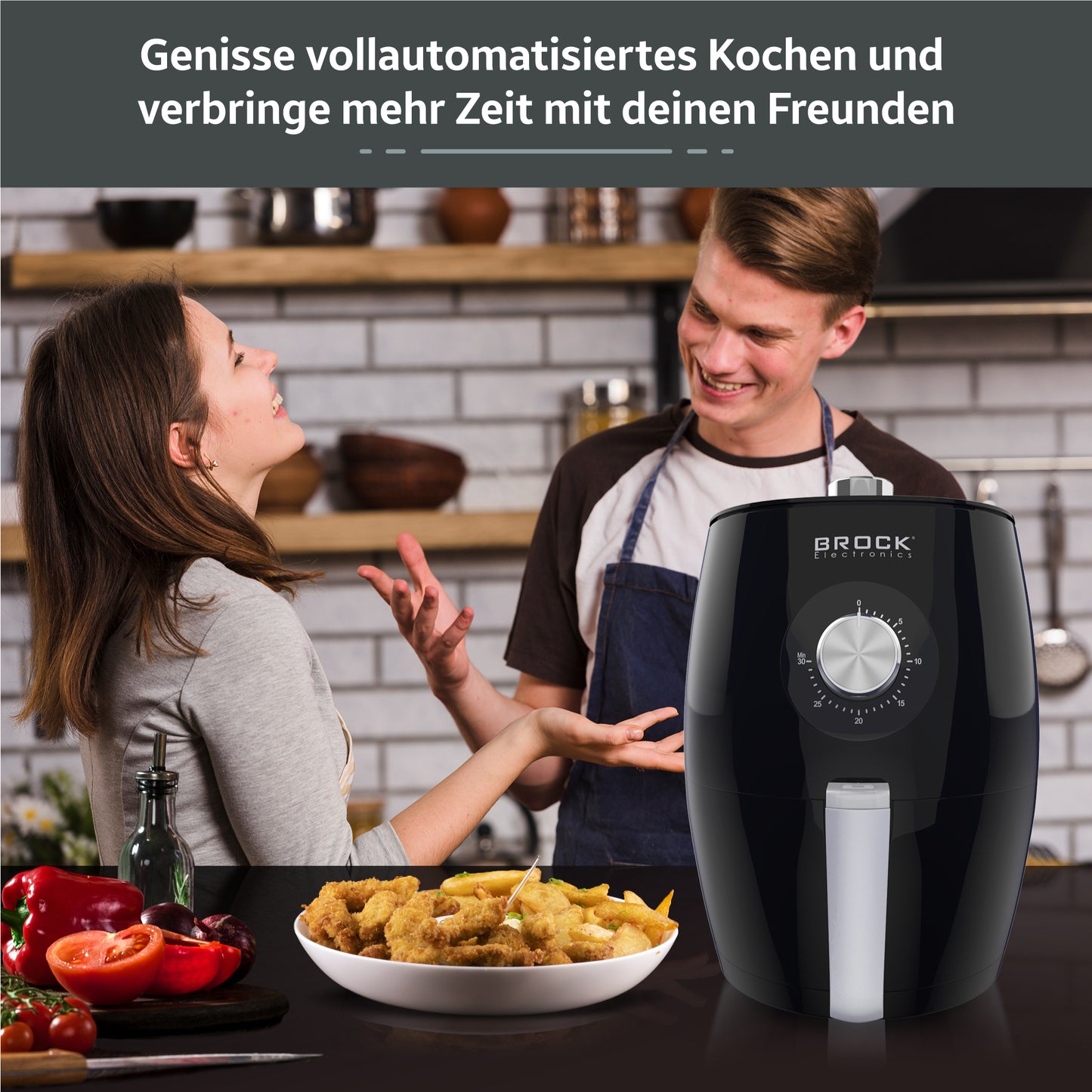 AFM 3501 BK Heißluftfritteuse 3,5L