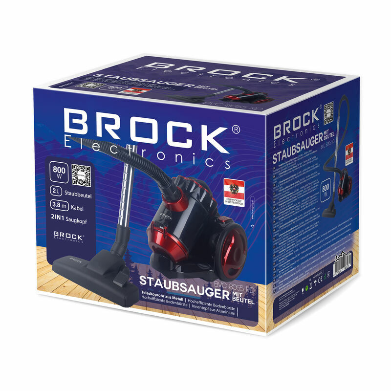 BVC 8055 RD Staubsauger ohne Beutel 800W