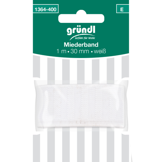 Gründl Midderband 30mm x 1m, weiß