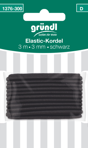 Elastic-Kordl 3m 3mm schwarz