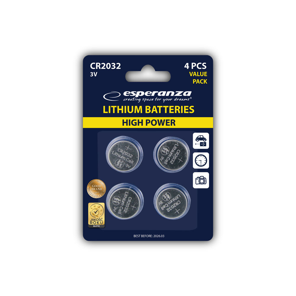 EZB111 Lithium Batterien CR2032 – 4er Packung