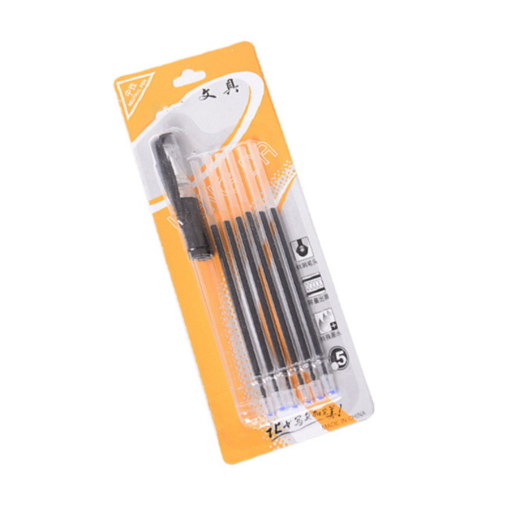 Gelstift 0,5 mm + 6 Ersatzminen SET im Blister