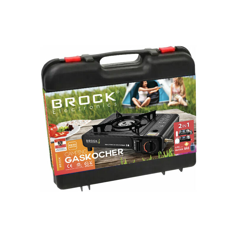 PSG 001 BK kompakter Gasherd im Koffer - 2200W
