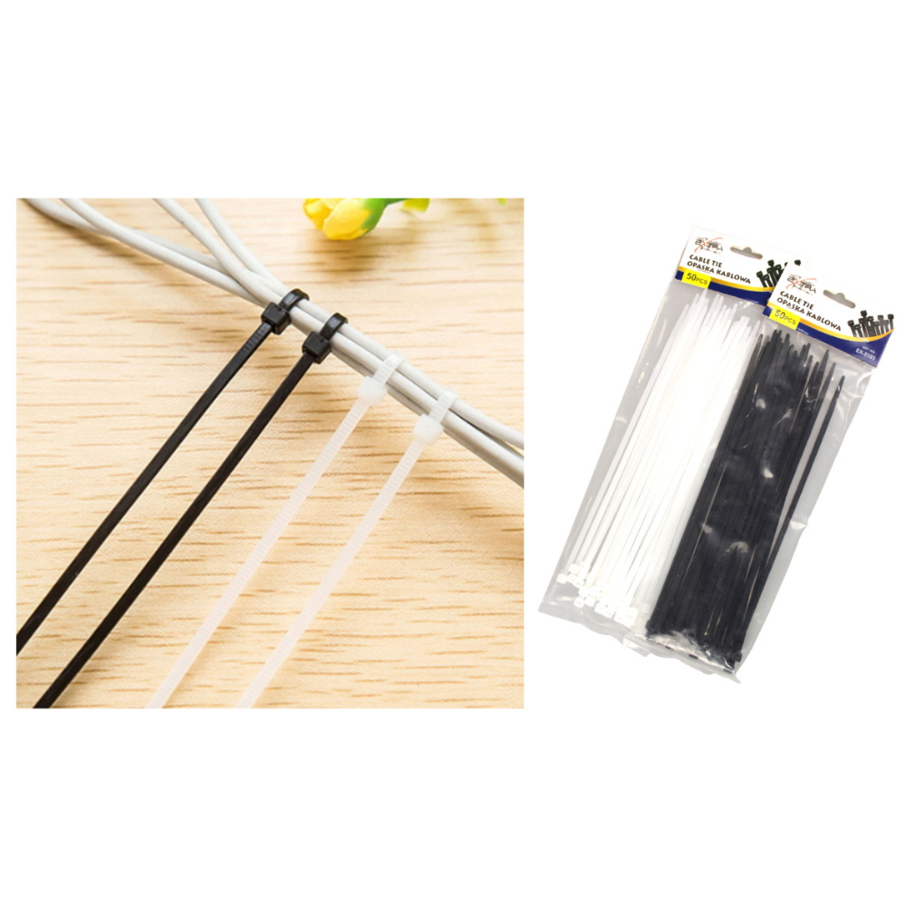 Kunststoff-Kabelbinder TIP (250 x 4,8 mm), 50 Stück