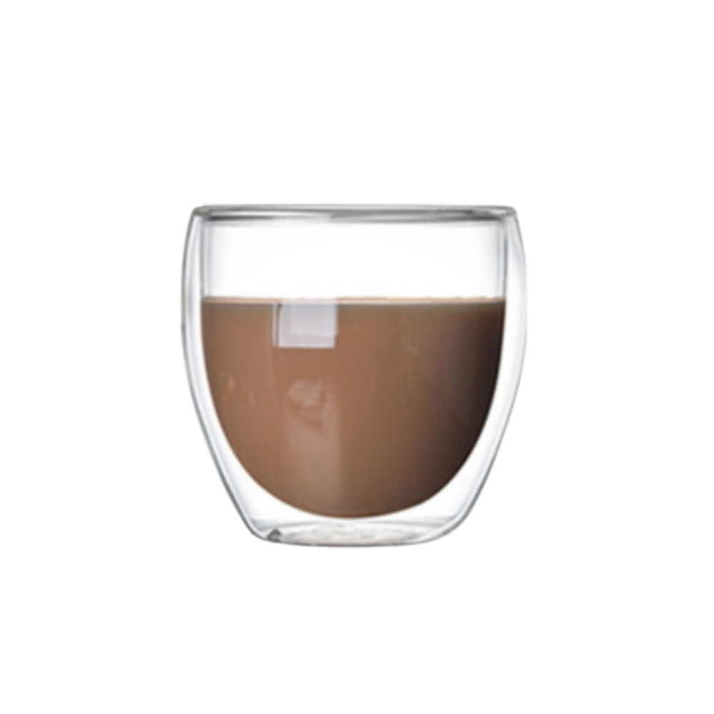 Glasbecher doppelwandig – 250ml, 8,5x8x5cm