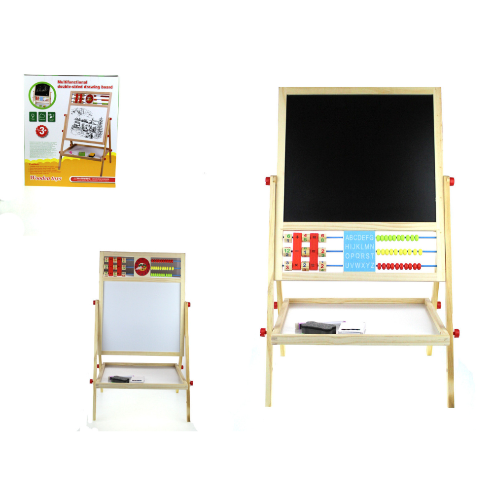 Doppelseitige Magnettafel für Kinder – 65x36cm