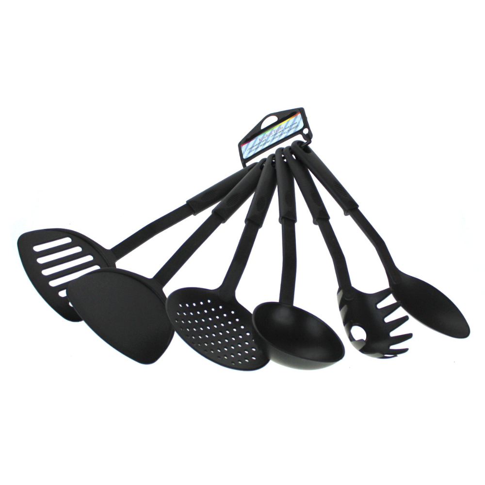 6-Teiliges Küchenhelfer Set aus Kunststoff – 30cm