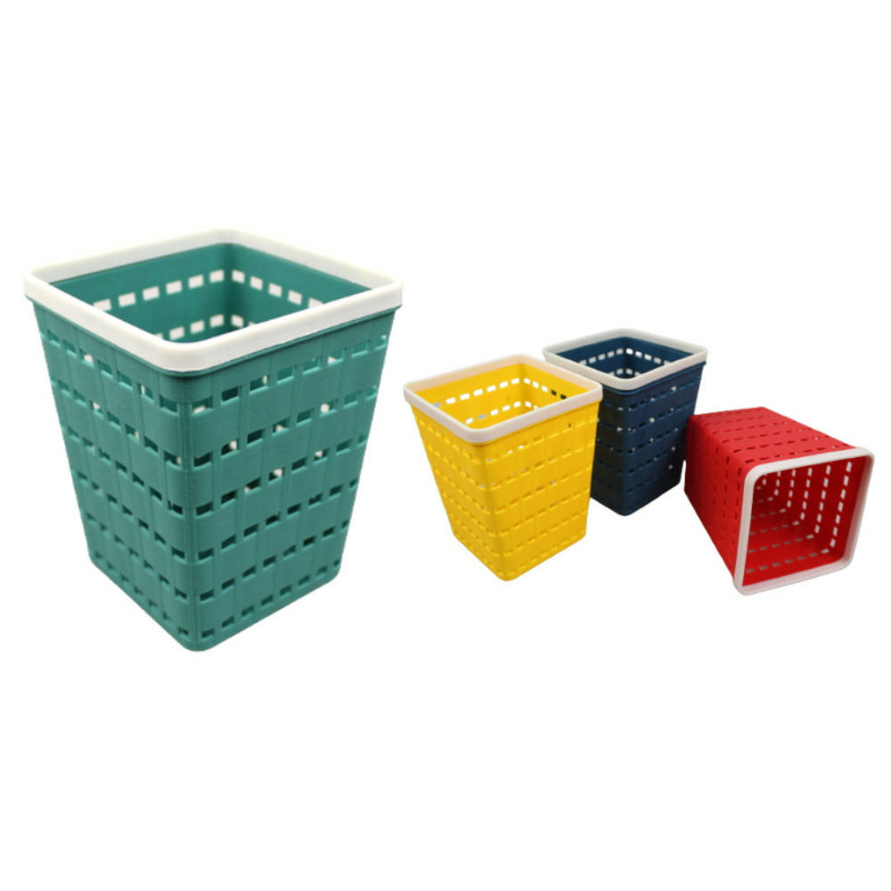 Schreibtisch-Organizer, Kunststoff, Mischfarben – 12x9x9cm