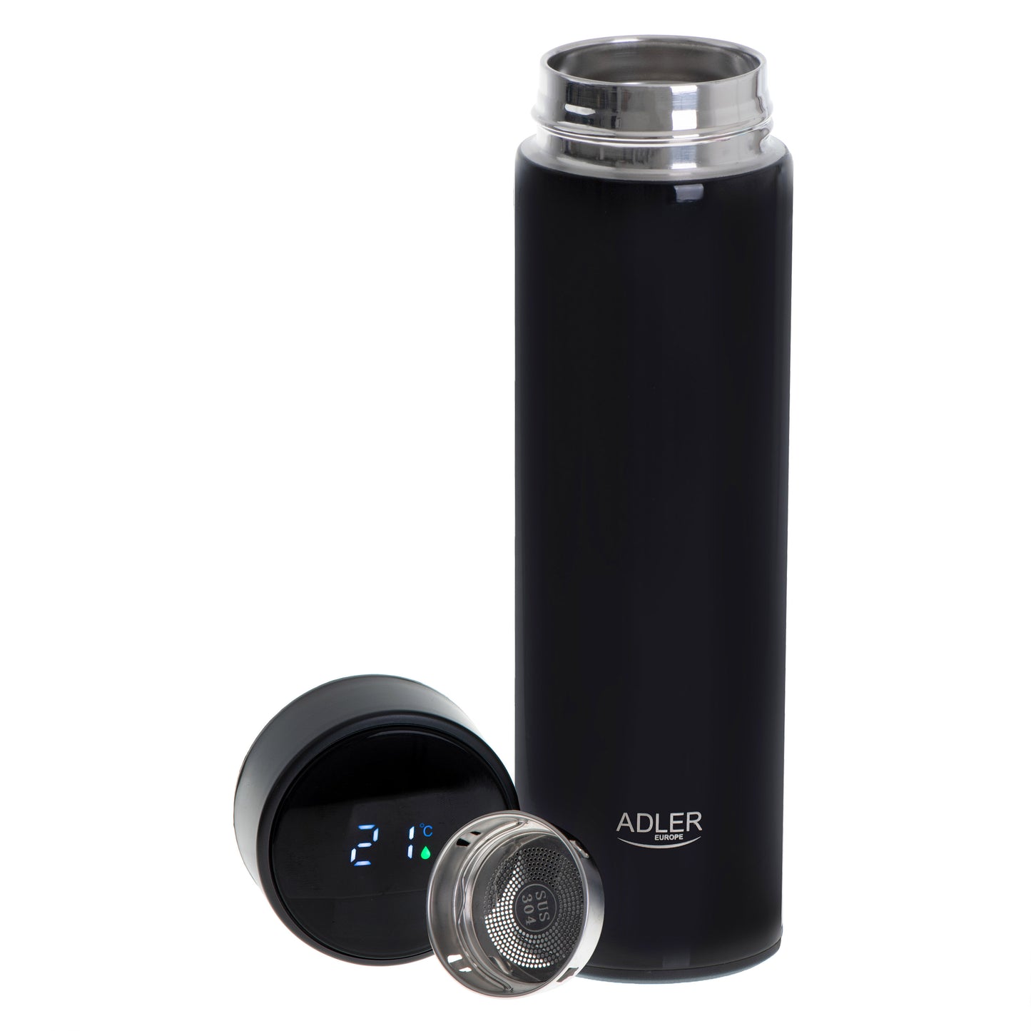 AD 4506 bk Thermobecher mit LED-Anzeige – 473ml