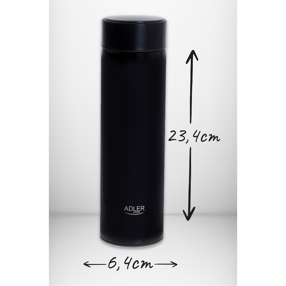 AD 4506 bk Thermobecher mit LED-Anzeige – 473ml