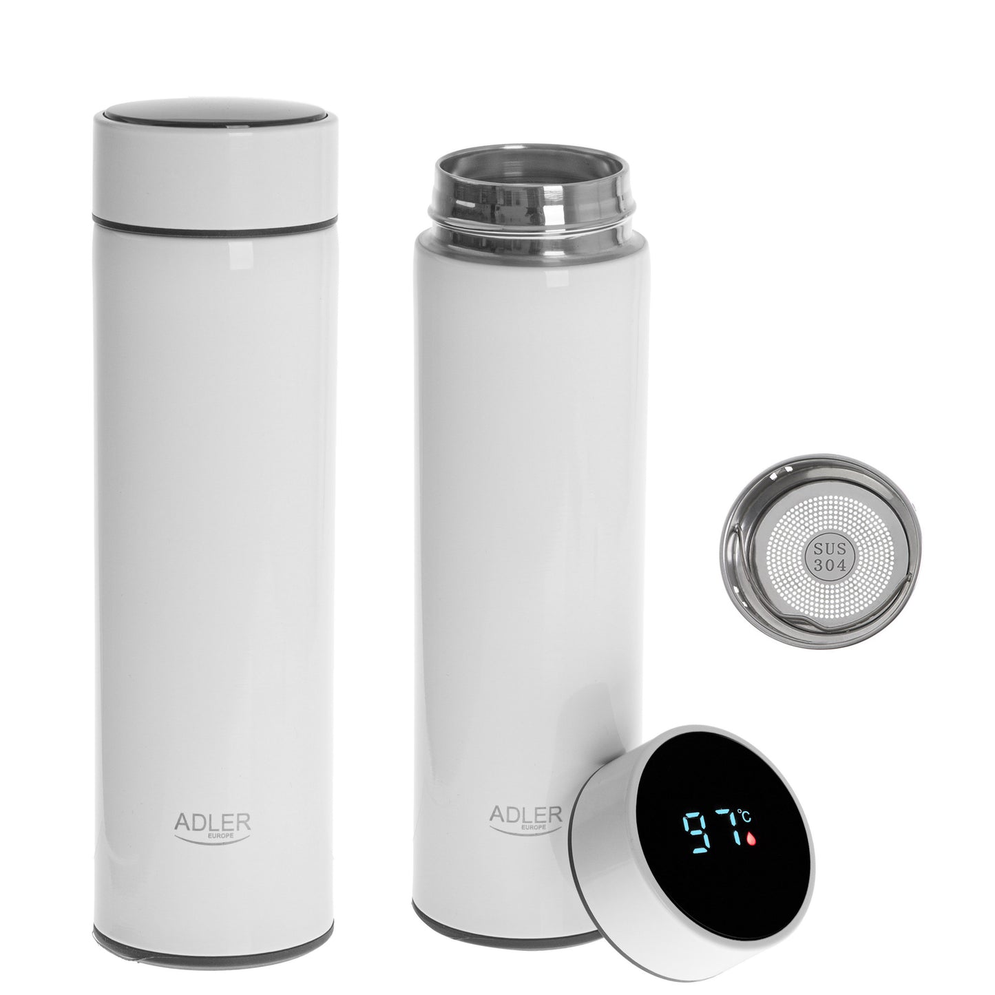 AD 4506 w Thermobecher mit LED-Anzeige – 473ml