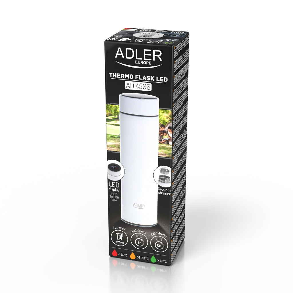 AD 4506 w Thermobecher mit LED-Anzeige – 473ml