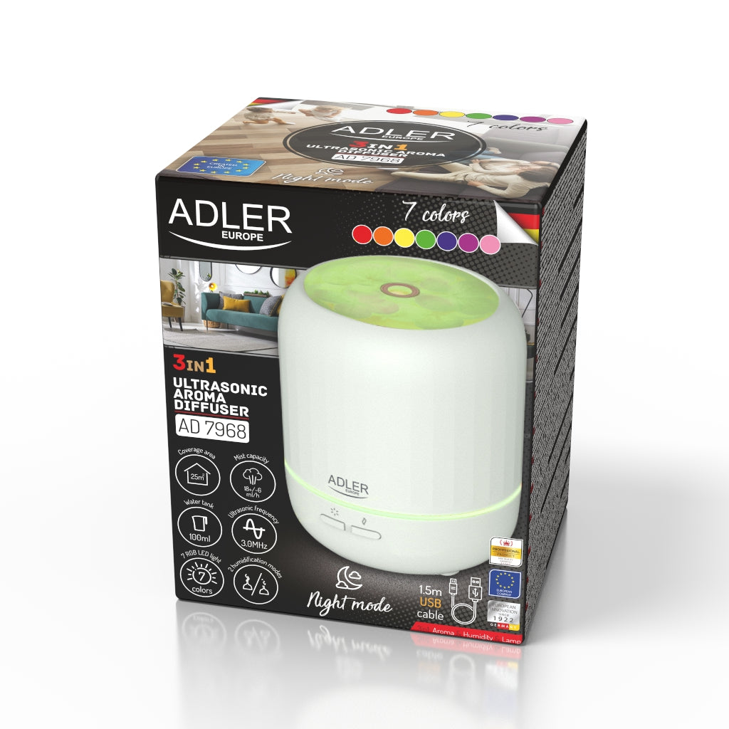 AD 7968 USB Ultraschall-Aroma-Diffusor 3in1