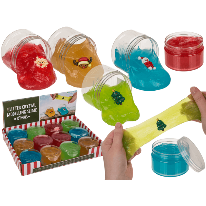 Glitter Kristall-Knet-Schleim, Xmas,ca. 130 g