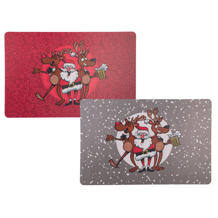 Tischset, Crazy Santa, ca. 43,5 x 28,5 cm