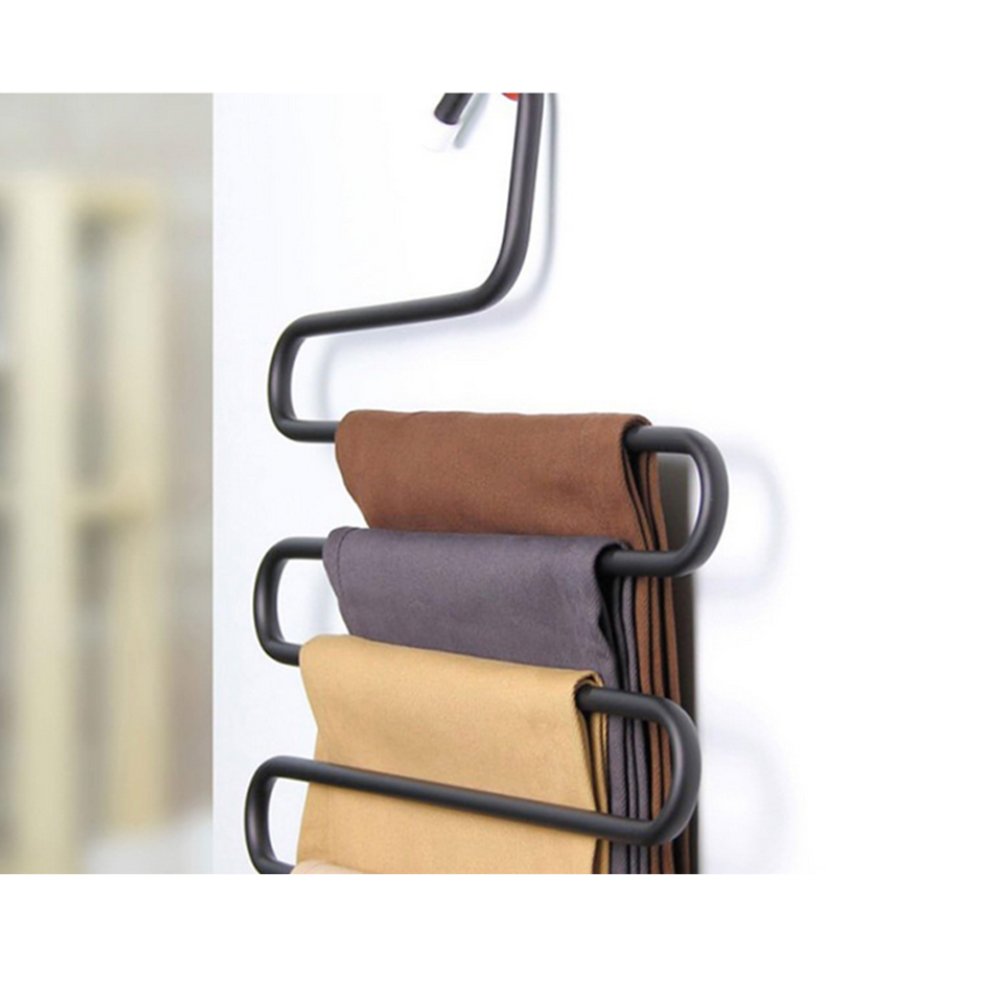 Hosenbügel für Garderobe 5 Paar massiv