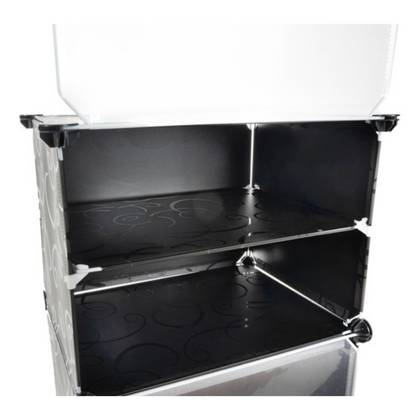 Modulares Schuhregal - 6 Ebenen