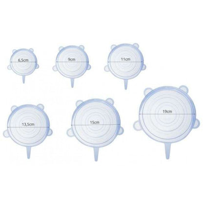 Silikondeckel – 6er-Set