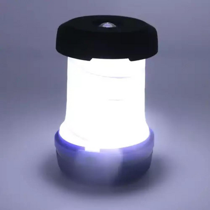 2in1 faltbare Campinglampe – blau