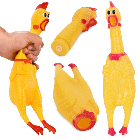Quietschendes Hundespielzeug Huhn - 31 cm