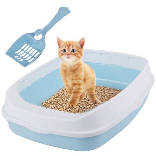 Offene Katzentoilette für Katzenstreu + große Schaufel
