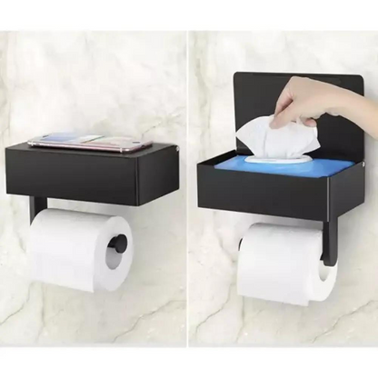 Toilettenpapierhalter mit Ablage