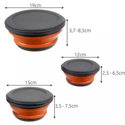 Faltbare Silikonschalen – 3er Set