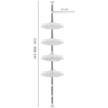 Eckduschregal - Höhe 230-300 cm