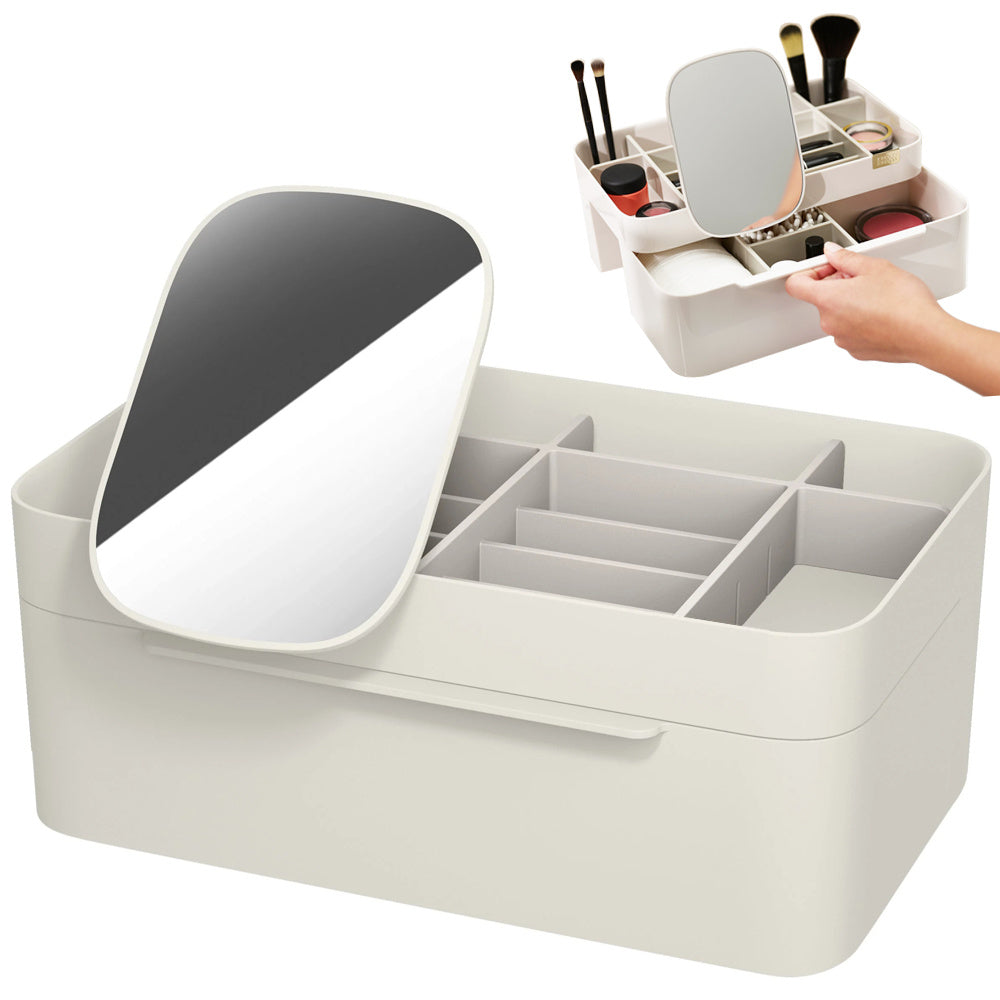 Kosmetik-Organizer mit Schublade und Spiegel