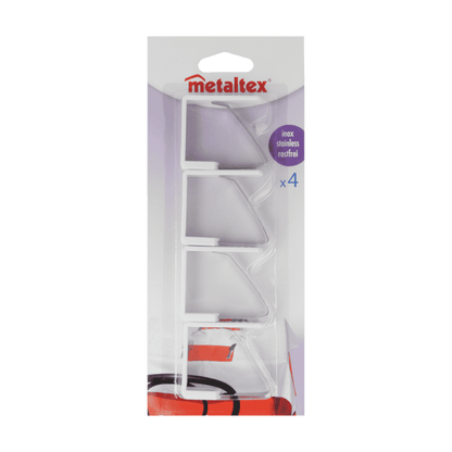 Metaltex Tischtuchklammern 4er Set, ABS, Inox