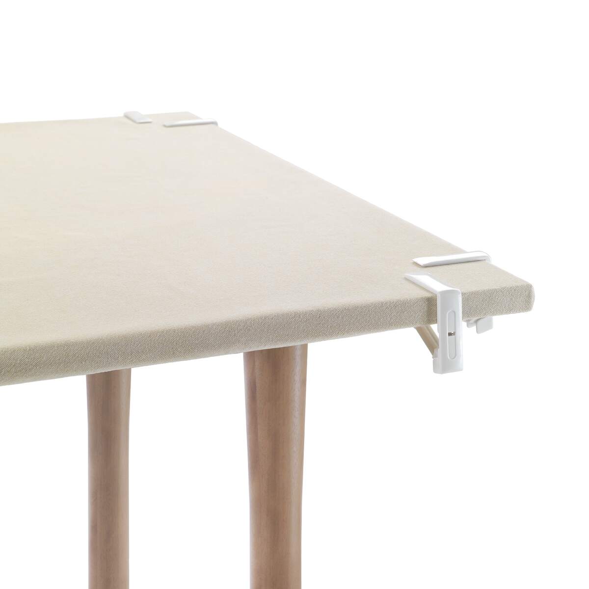 Metaltex Tischtuchklammern verstellbar, 4er Set, Kunststoff