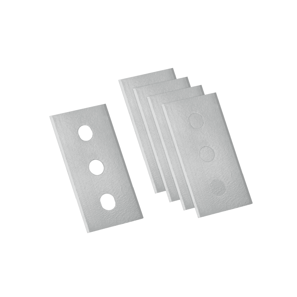 Metaltex 5 Stk Ersatzklingen für Ceranfeldschaber Inox