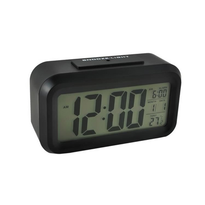 Wecker - schwarze LED-Digitaluhr 13,6x7,7cm
