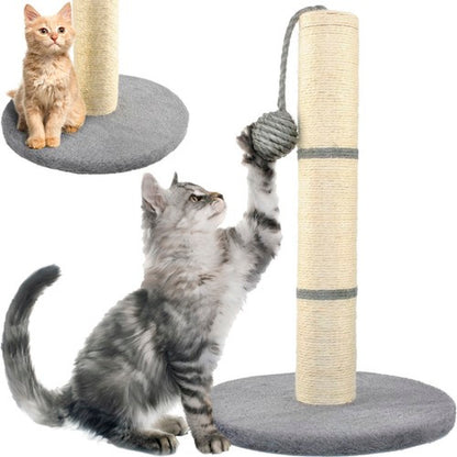 Katzenkratzbaum - grauer Pfosten 45cm