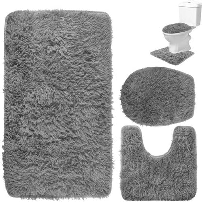 Badvorleger 3er Set – grau
