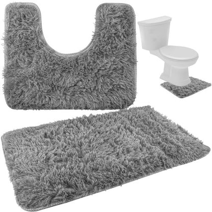 Badvorleger 3er Set – grau