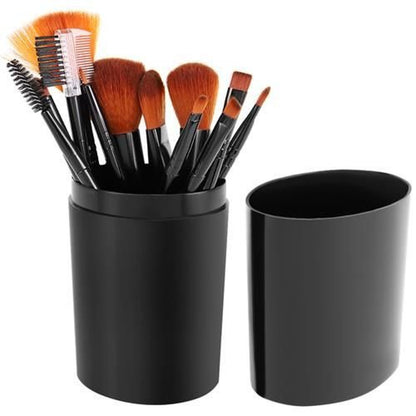 Schminkpinsel 12er Set - schwarz