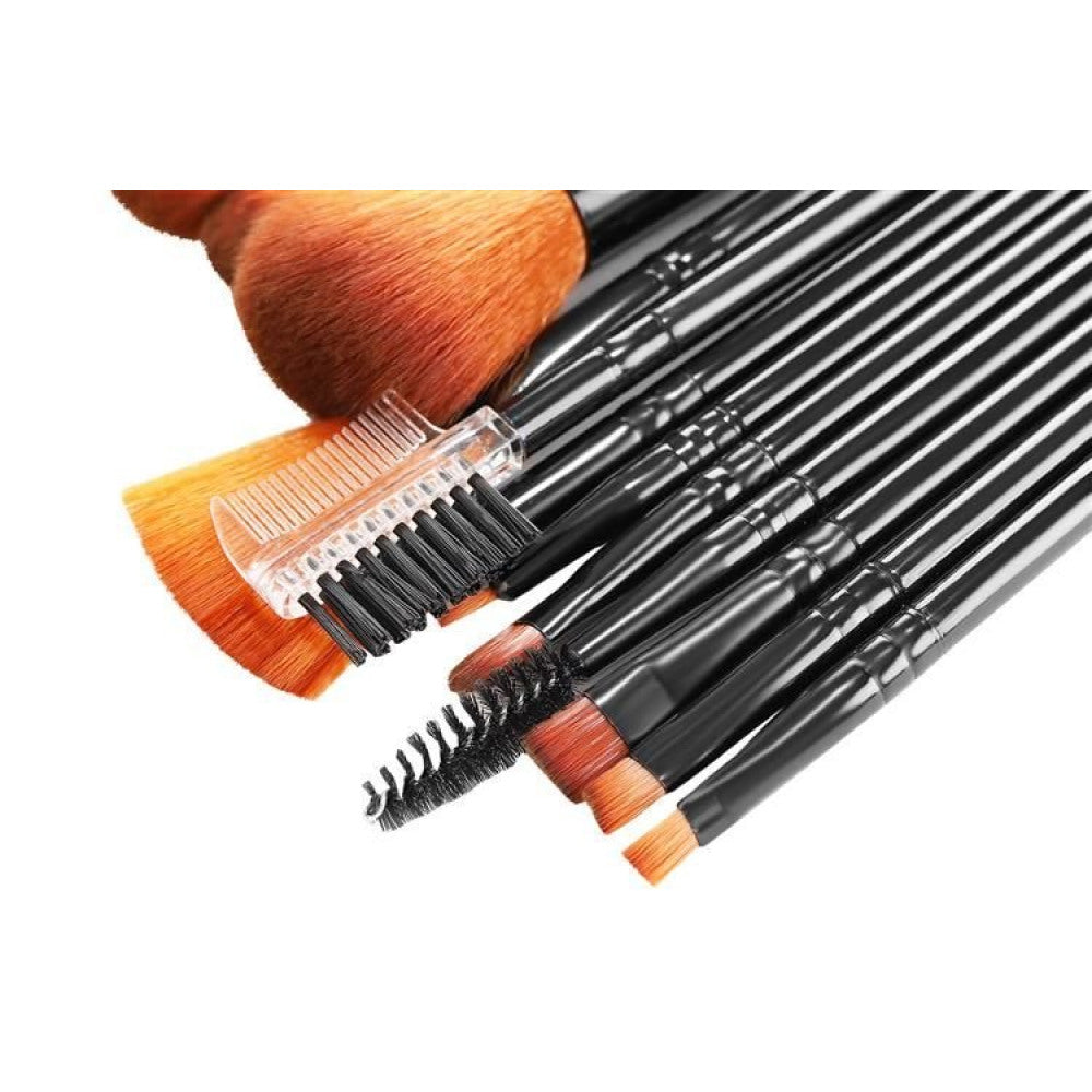 Schminkpinsel 12er Set - schwarz