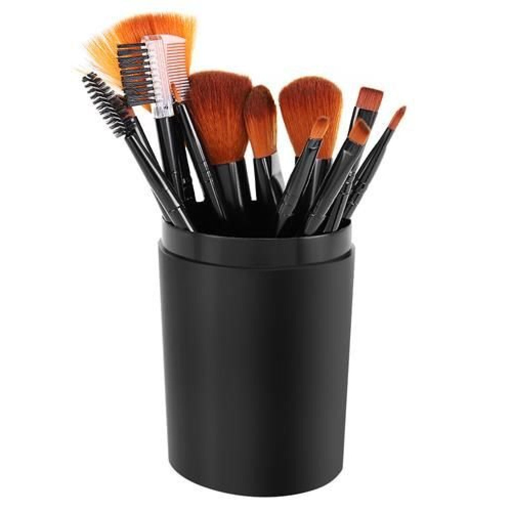 Schminkpinsel 12er Set - schwarz