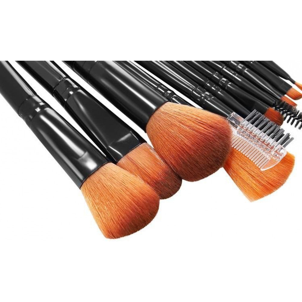 Schminkpinsel 12er Set - schwarz