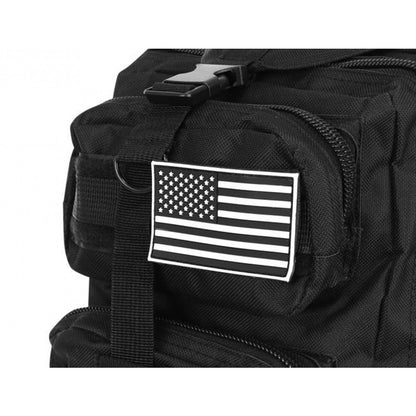 Schwarzer Militärrucksack 44x28x16cm