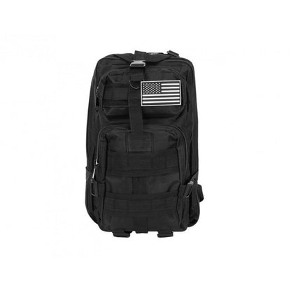 Schwarzer Militärrucksack 44x28x16cm